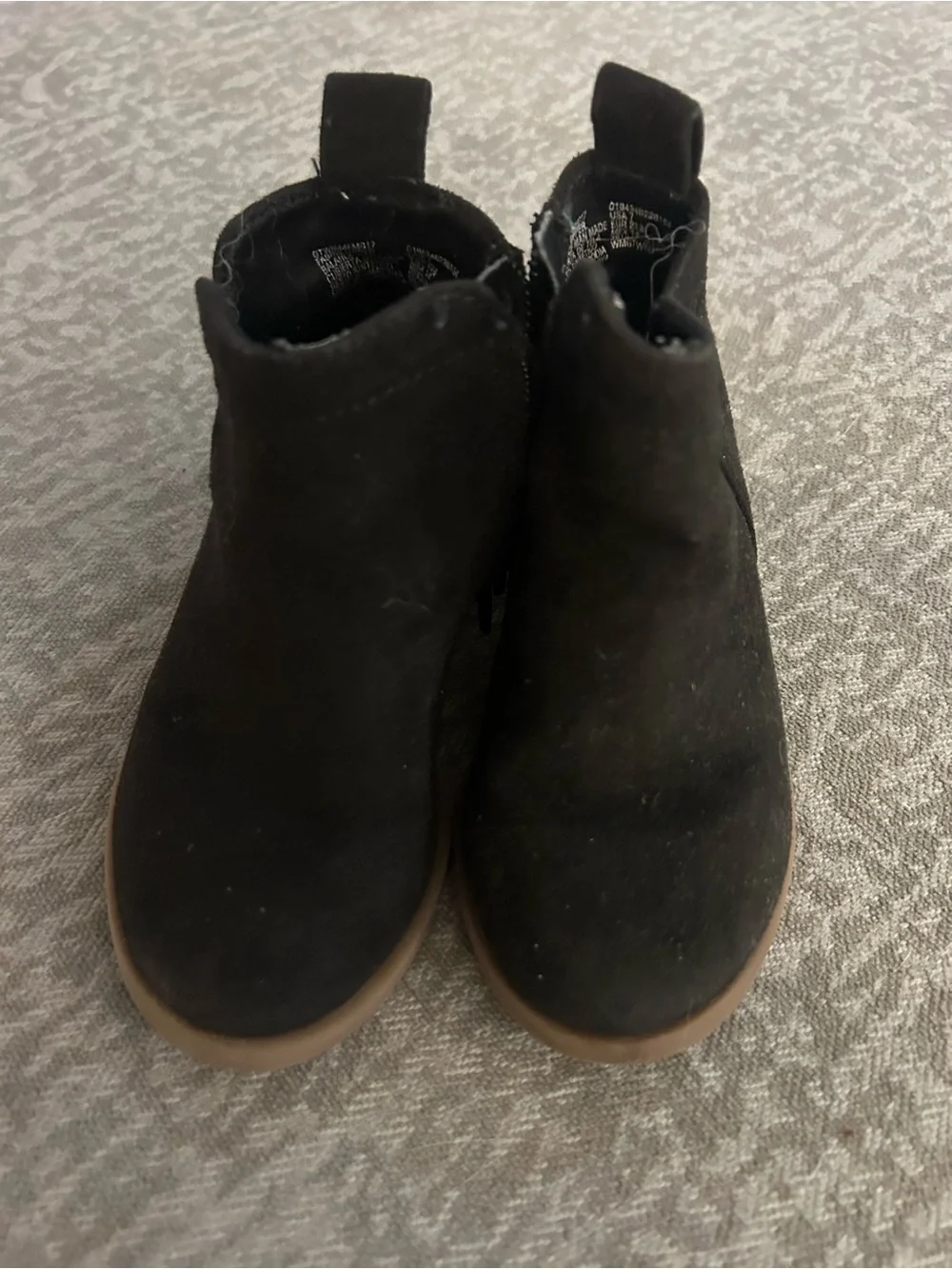 Toddler girls black booties